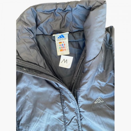 Adidas Ανθρακί Επενδυμένο Jacket με Ψηλό Γιακά – Μέγεθος M / Pre-Owned