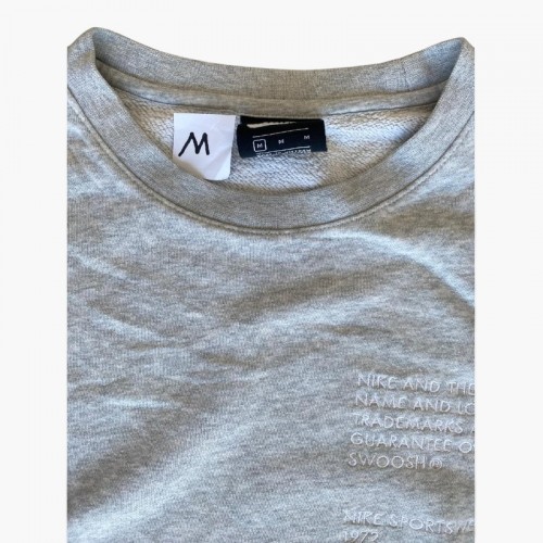 Nike Γκρι Distressed Φούτερ Crewneck – Μέγεθος M / Pre-Owned