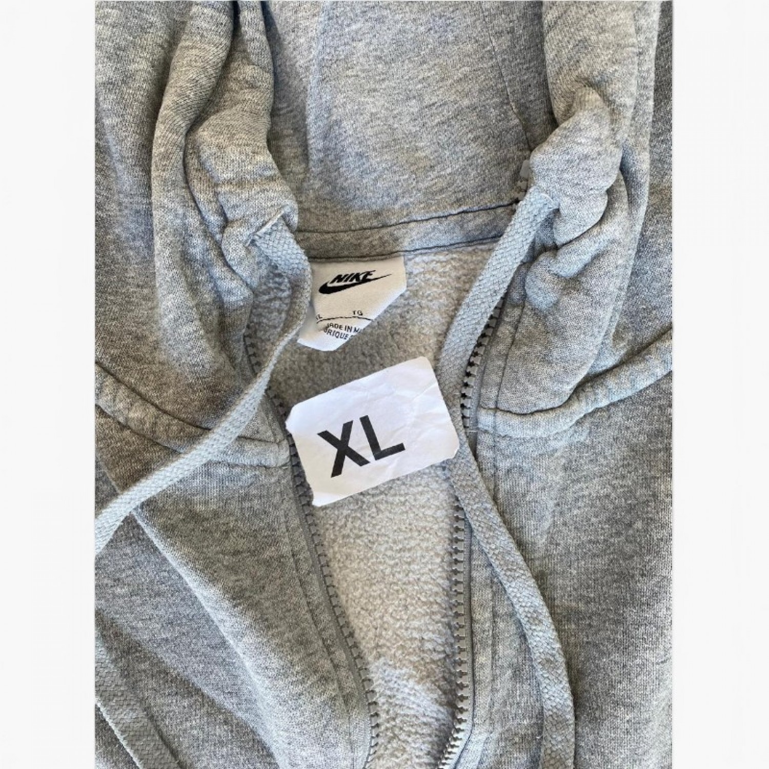 Nike Γκρι Φούτερ Ζακέτα Hoodie – Μέγεθος XL / Pre-Owned