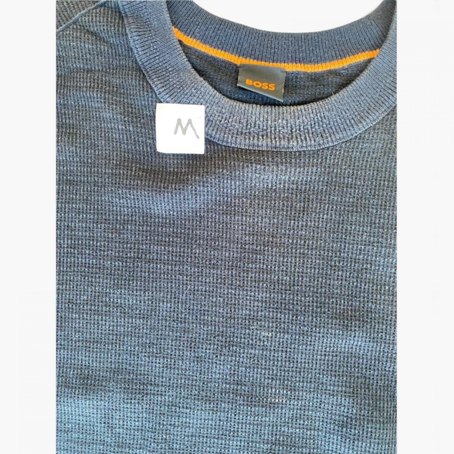 BOSS Μπλε Πλεκτό Πουλόβερ Crewneck – Μέγεθος M / Pre-Owned