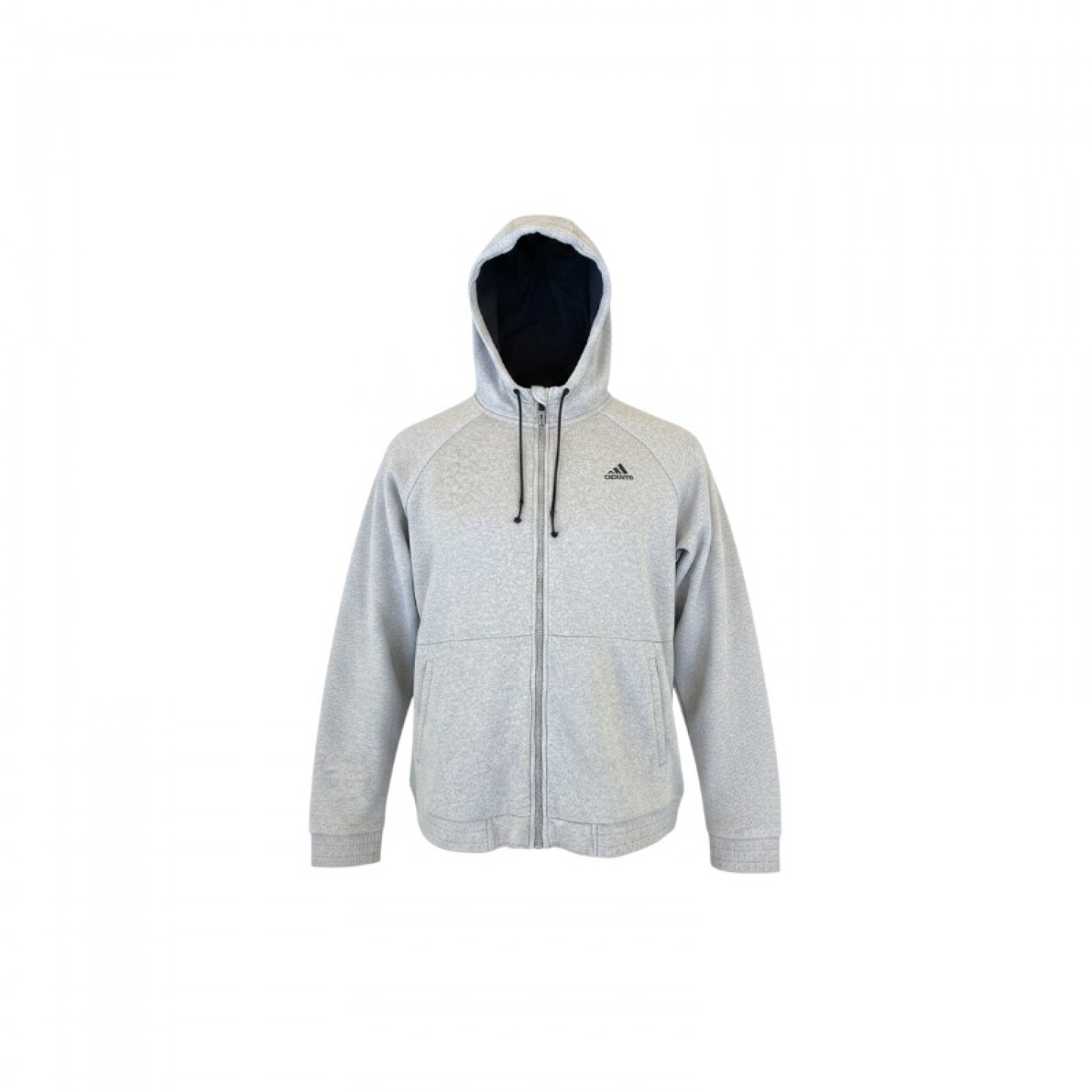 Adidas Γκρι Φούτερ Ζακέτα Hoodie – Μέγεθος XL / Pre-Owned
