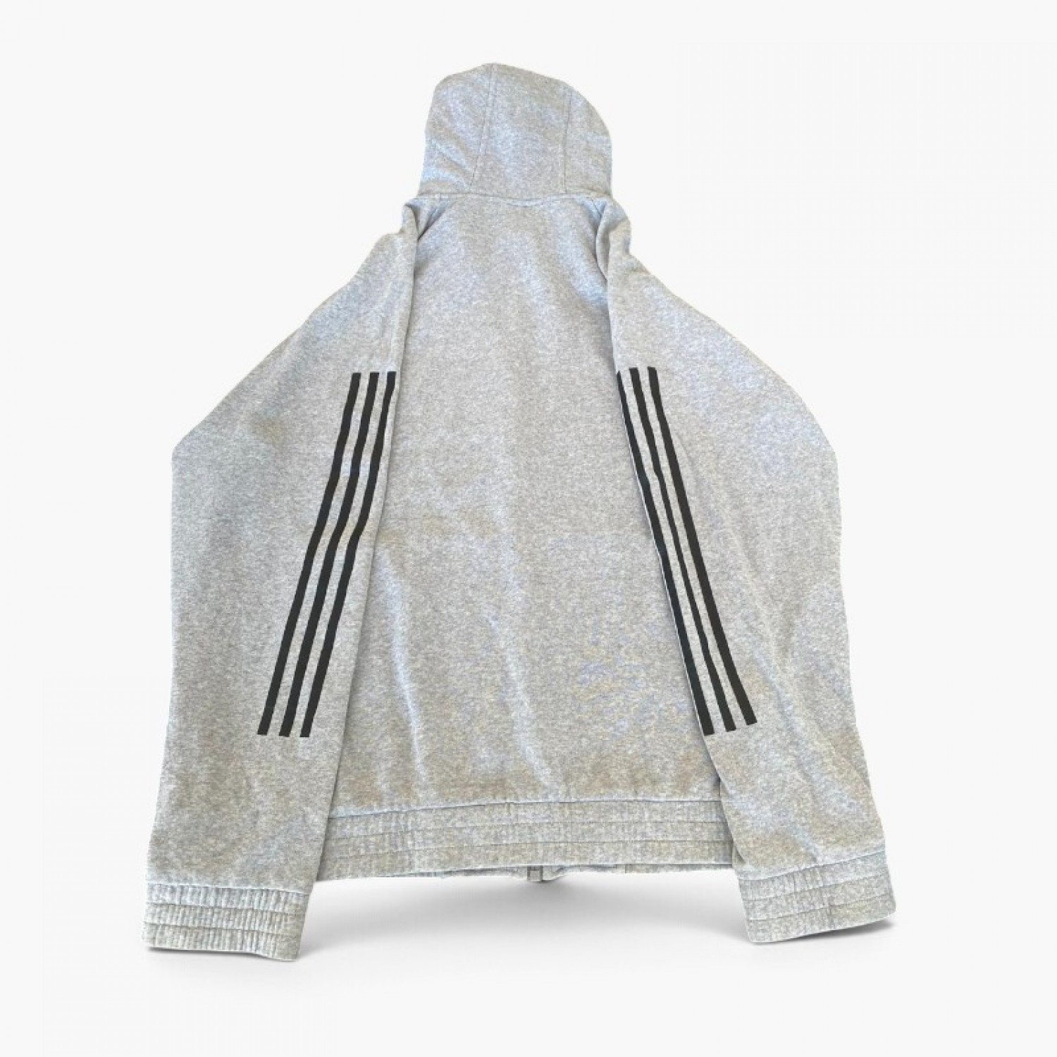 Adidas Γκρι Φούτερ Ζακέτα Hoodie – Μέγεθος XL / Pre-Owned