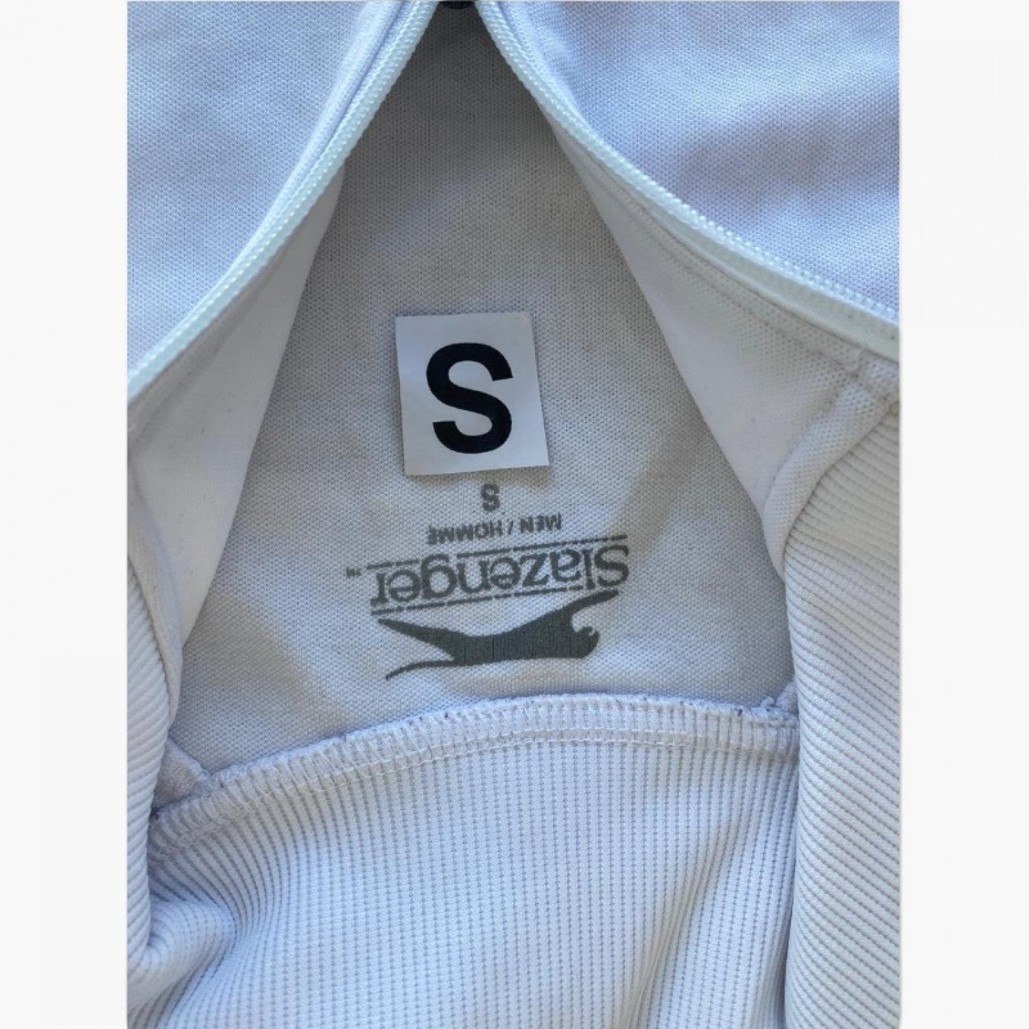 Slazenger Λευκή Αθλητική Ζακέτα Track – Μέγεθος S / Pre-Owned