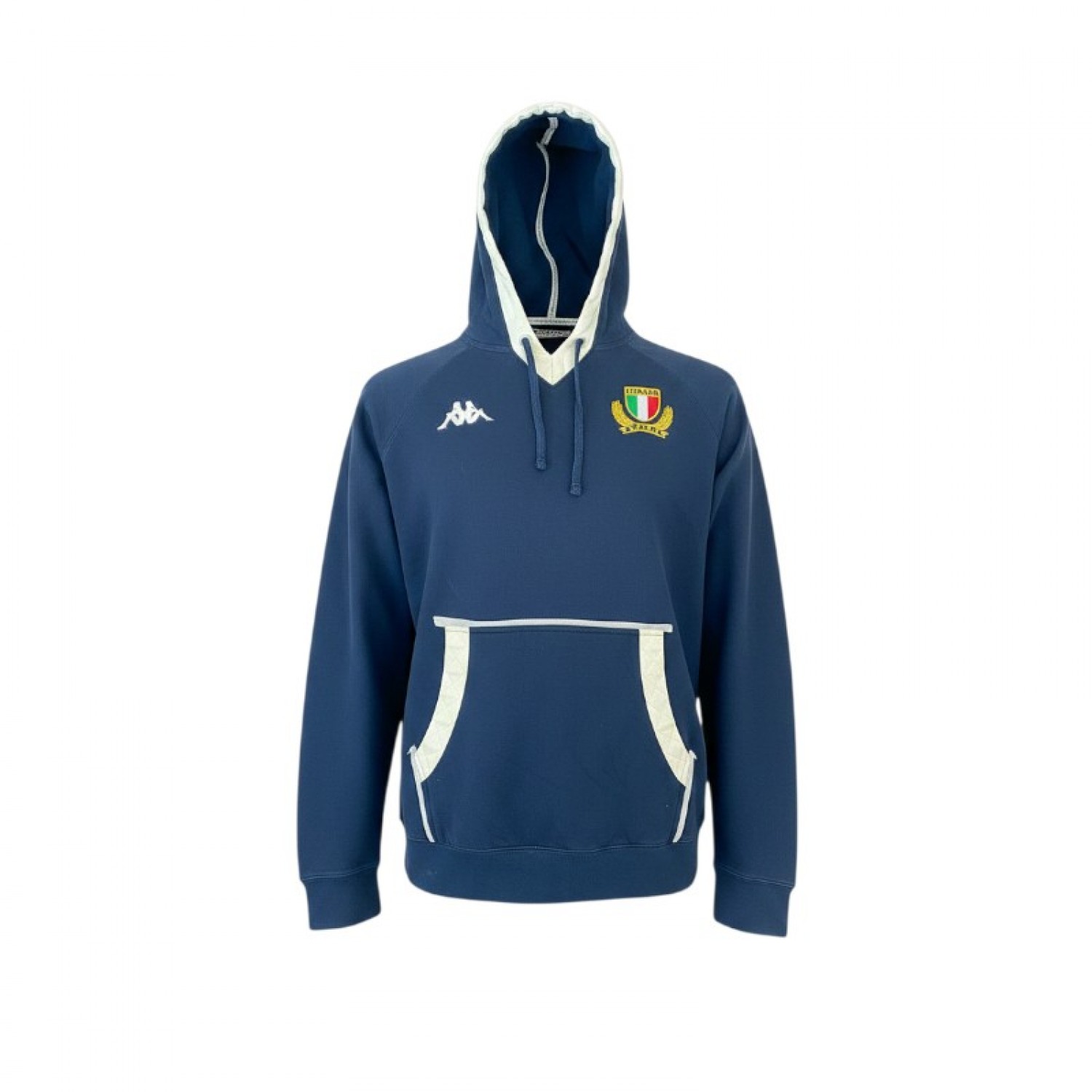 Kappa Italia Σκούρο Μπλε Φούτερ Hoodie – Μέγεθος XL / Pre-Owned