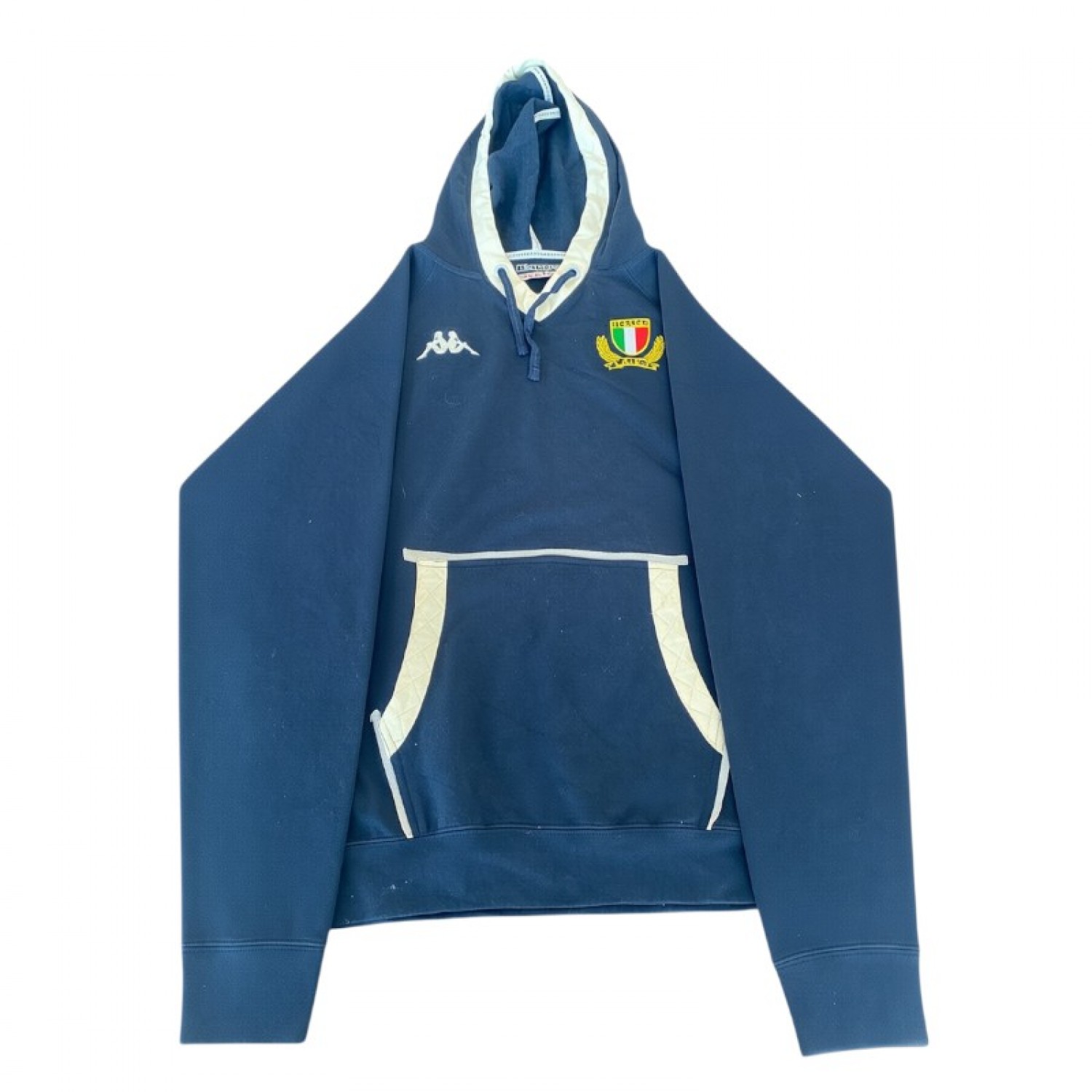 Kappa Italia Σκούρο Μπλε Φούτερ Hoodie – Μέγεθος XL / Pre-Owned