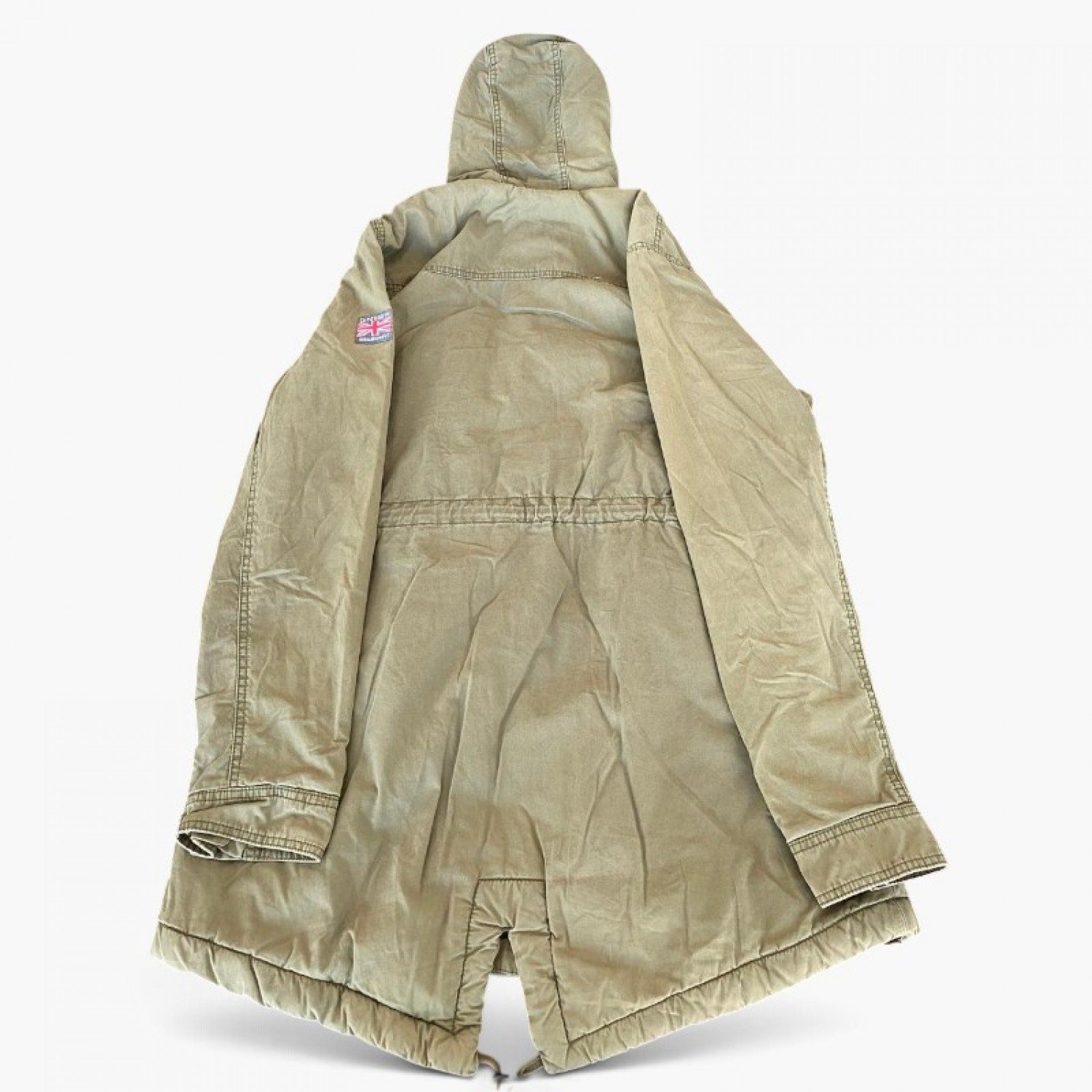 Superdry The Rookie Χακί Parka με Επένδυση Sherpa – Μέγεθος L / Pre-Owned