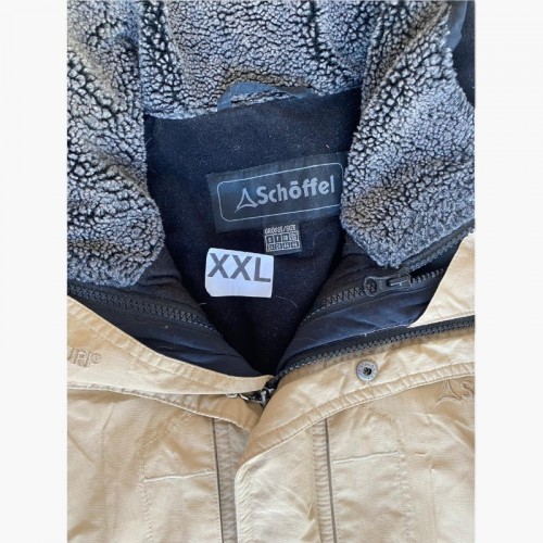 Schöffel Μπεζ Outdoor Parka με Κουκούλα – Μέγεθος XXXL / Pre-Owned