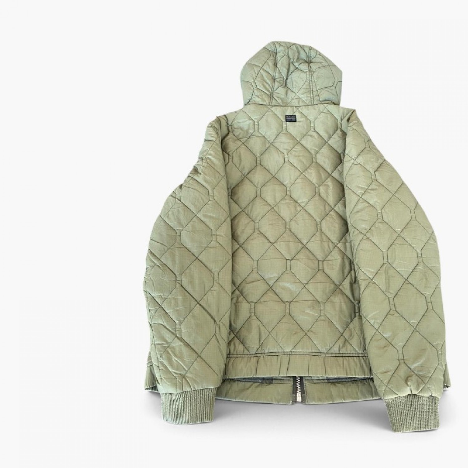 G-Star RAW Χακί Καπιτονέ Jacket με Κουκούλα – Μέγεθος XL / Pre-Owned