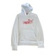 Puma Εκρού Φούτερ Hoodie με Κόκκινο Λογότυπο – Μέγεθος M / Pre-Owned