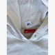 Puma Εκρού Φούτερ Hoodie με Κόκκινο Λογότυπο – Μέγεθος M / Pre-Owned