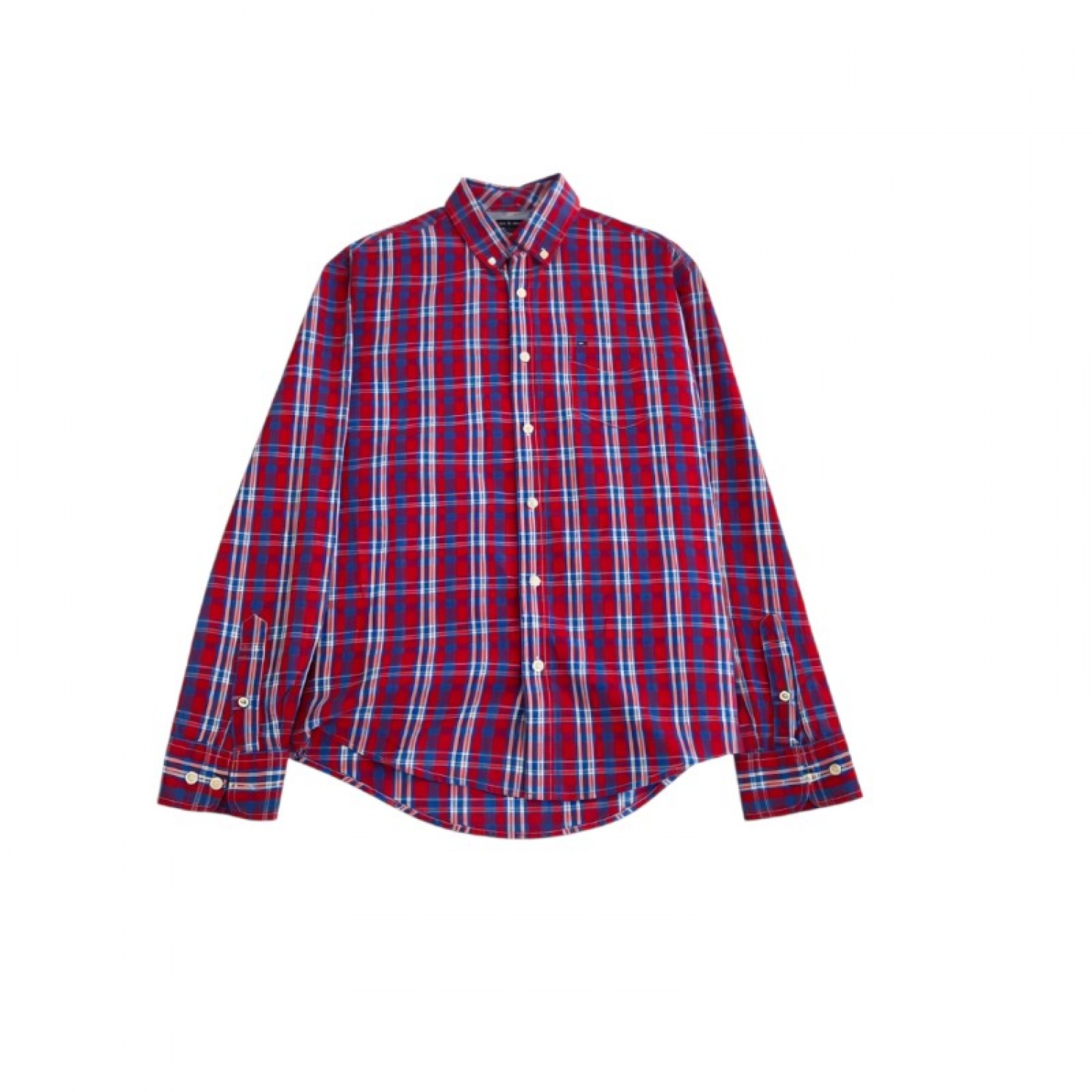 Tommy Hilfiger Red Plaid Shirt — M / Pre-Owned