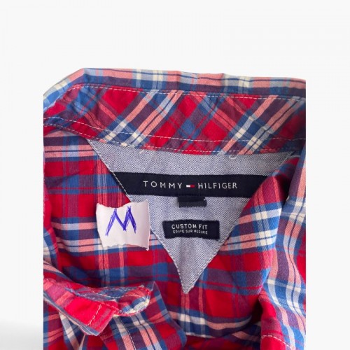 Tommy Hilfiger Red Plaid Shirt — M / Pre-Owned