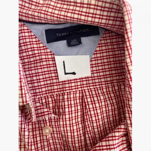 Tommy Hilfiger Red Gingham Check Shirt — L / Pre-Owned