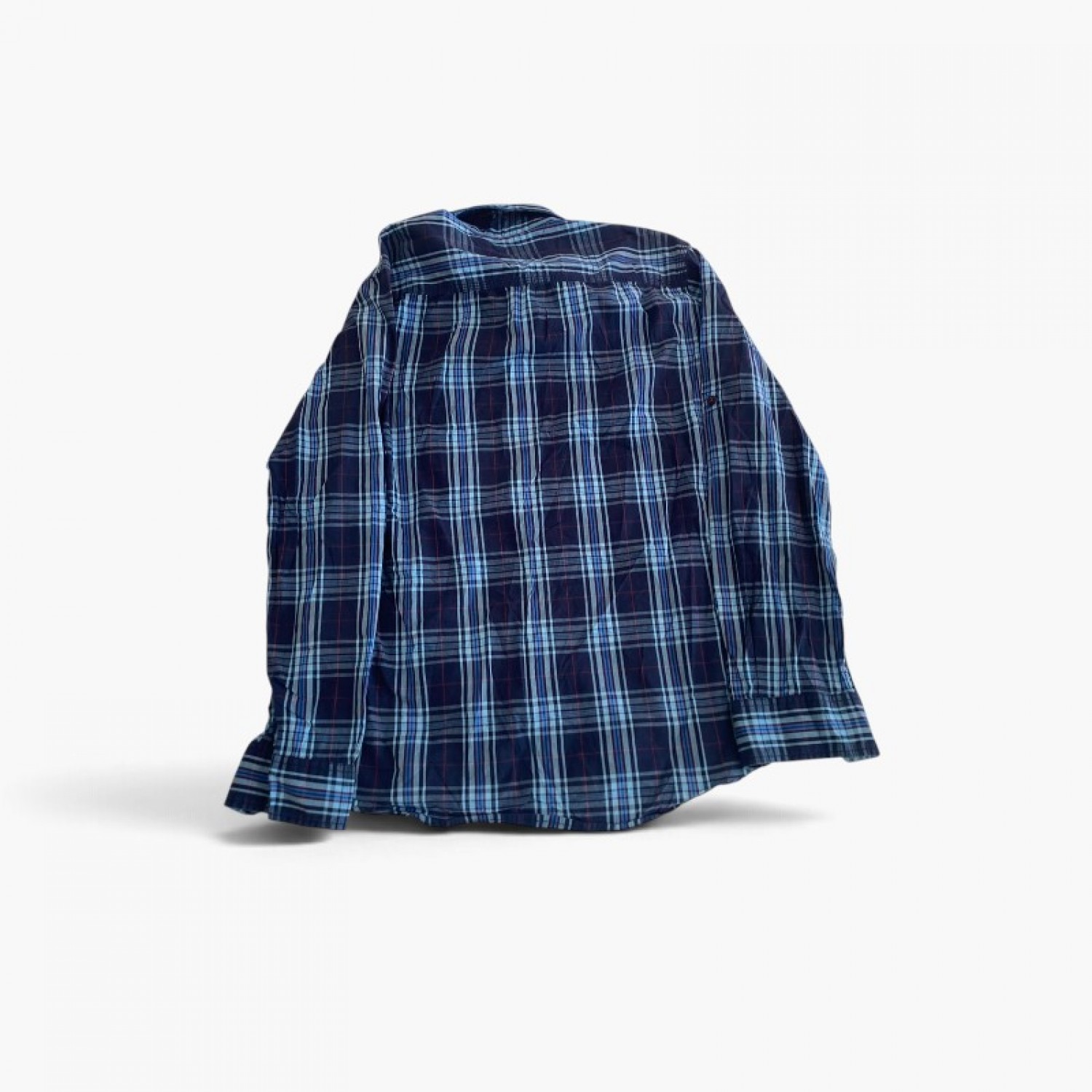 Tommy Hilfiger Blue Plaid Utility Shirt — M / Pre-Owned