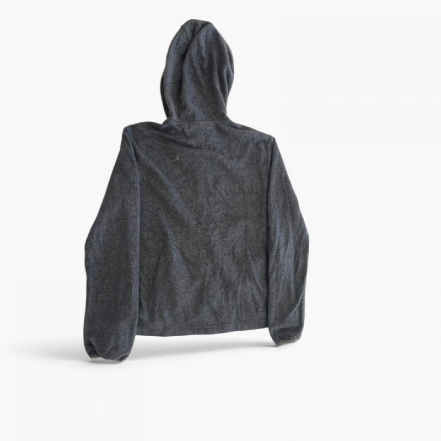 Tommy Hilfiger Grey Full-Zip Fleece Hoodie — L / Pre-Owned