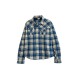 Lacoste Blue & Cream Plaid Shirt — L / 46 / Pre-Owned