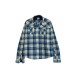 Lacoste Blue & Cream Plaid Shirt — L / 46 / Pre-Owned