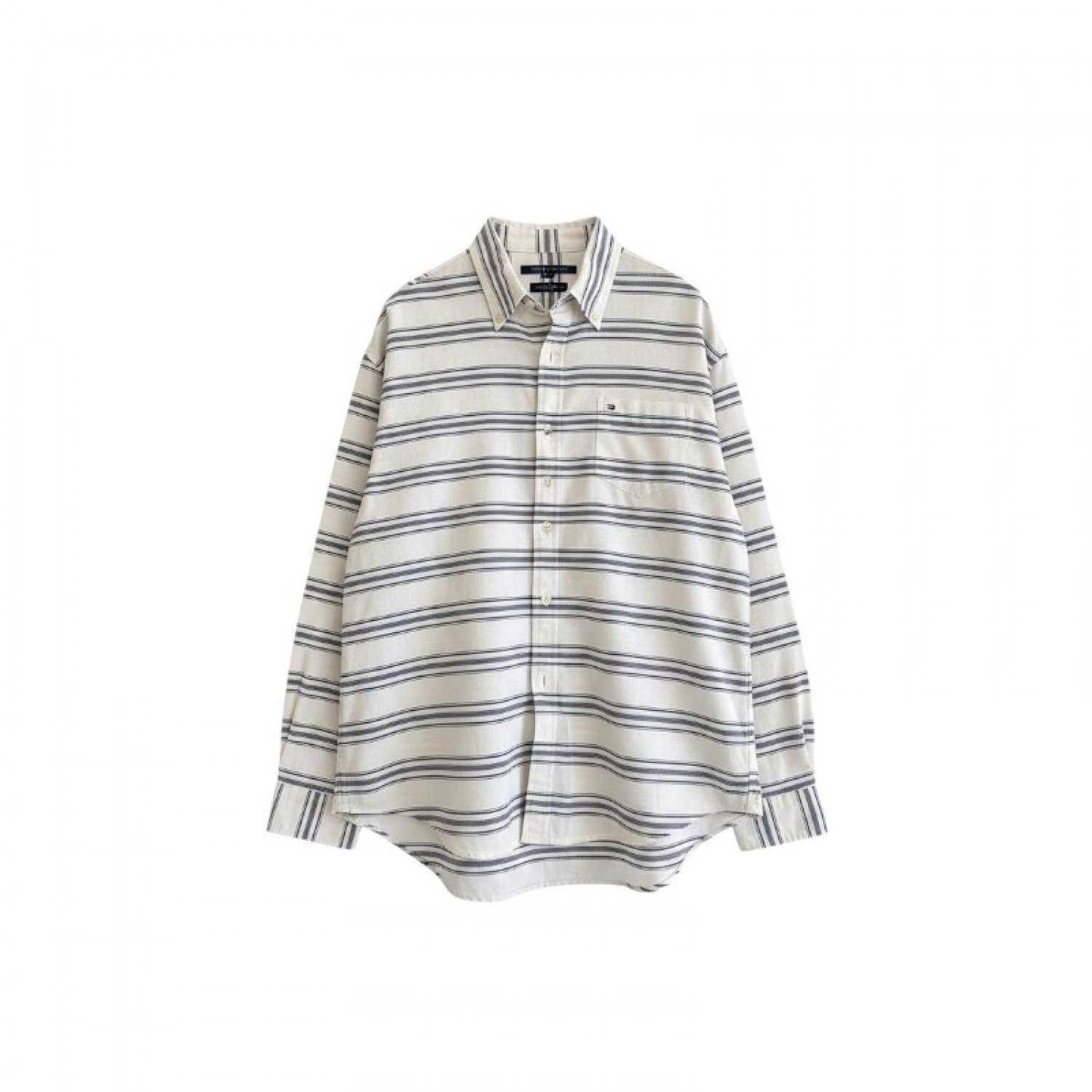 Tommy Hilfiger Striped Long Sleeve Shirt — XXL / Pre-Owned