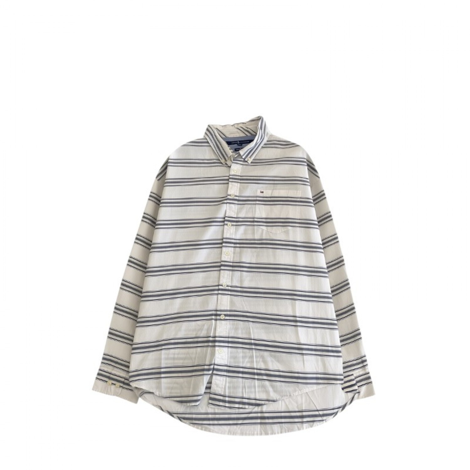 Tommy Hilfiger Striped Long Sleeve Shirt — XXL / Pre-Owned