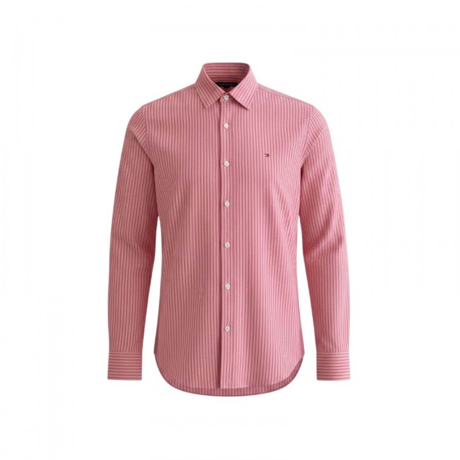 Tommy Hilfiger Red Striped Shirt — M / Pre-Owned
