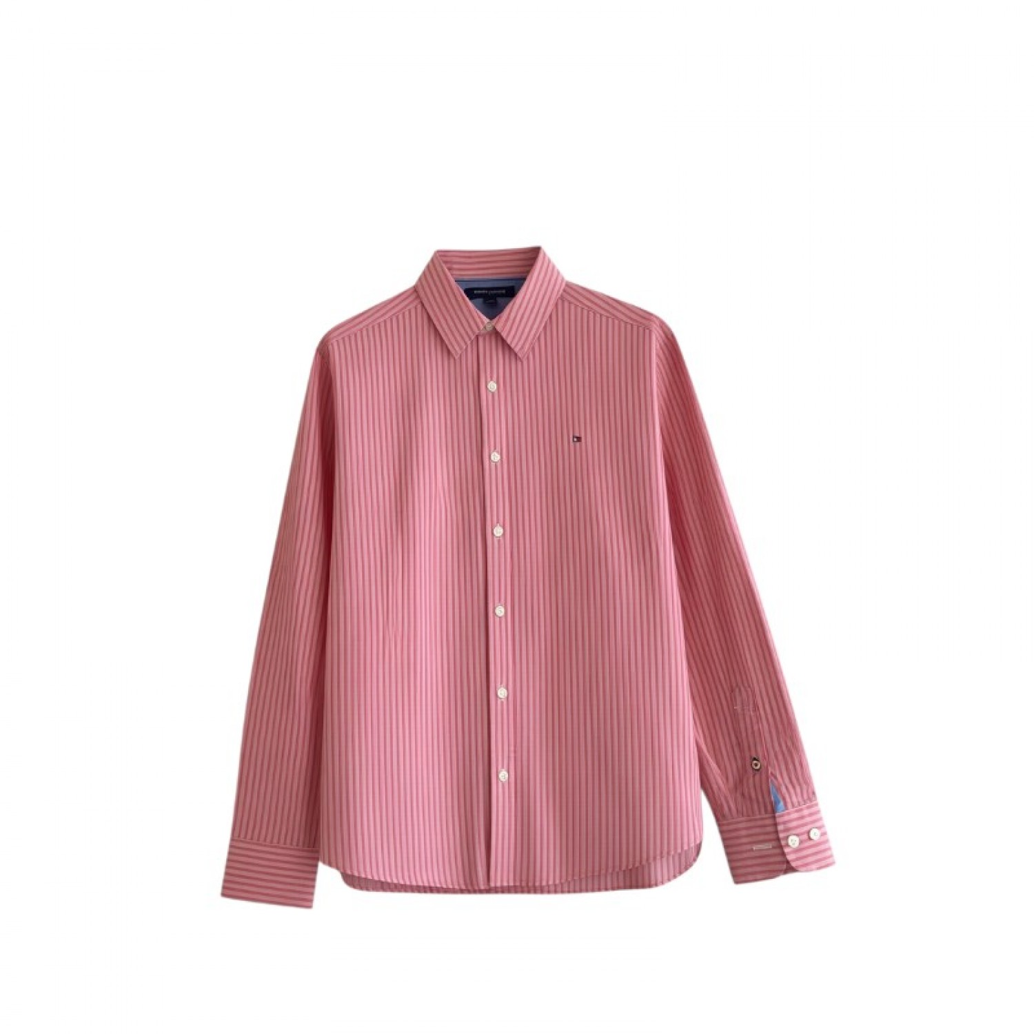 Tommy Hilfiger Red Striped Shirt — M / Pre-Owned