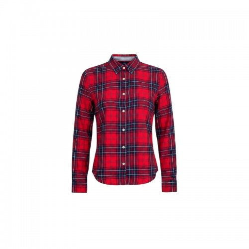 Tommy Hilfiger Red Tartan Plaid Shirt — XL / Pre-Owned