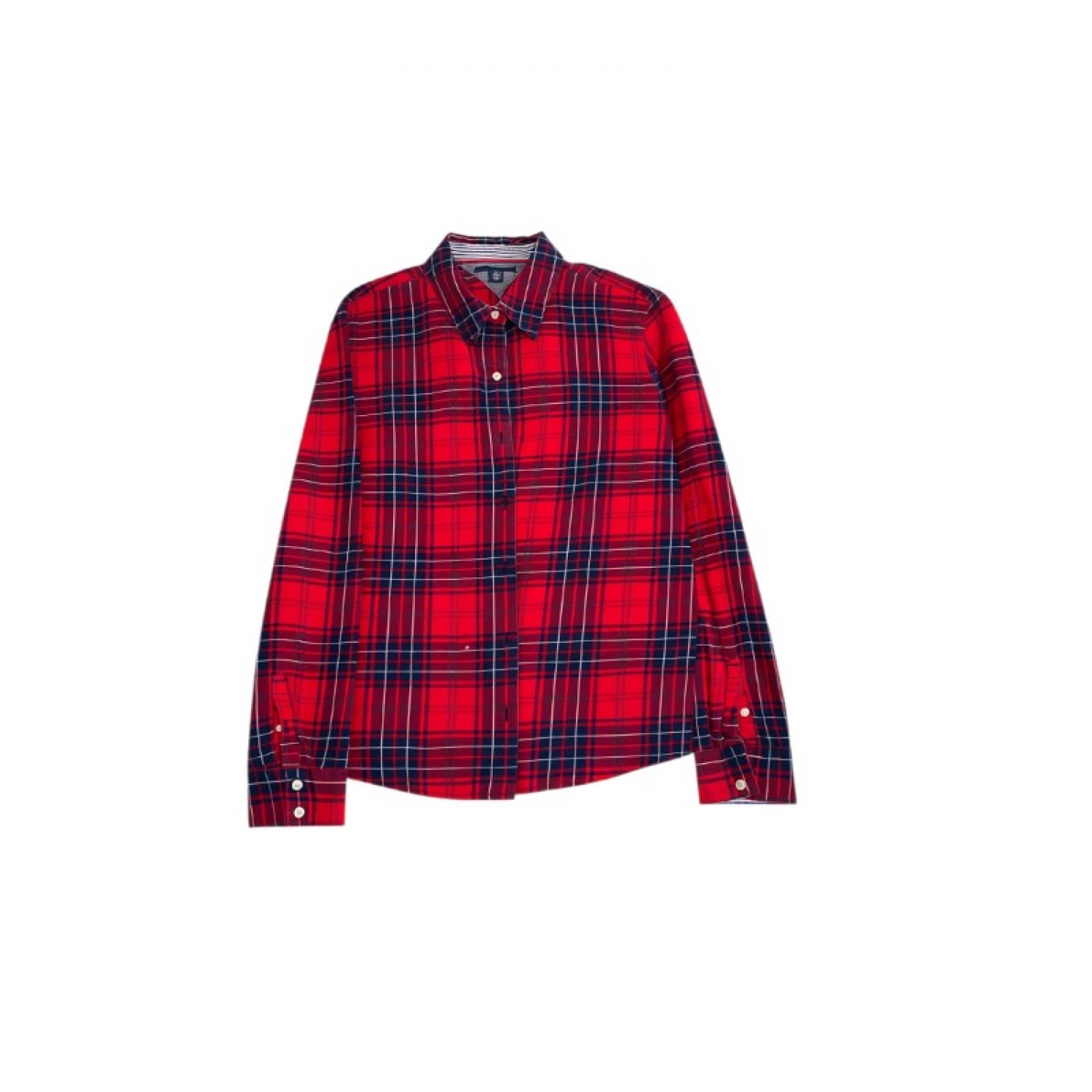 Tommy Hilfiger Red Tartan Plaid Shirt — XL / Pre-Owned