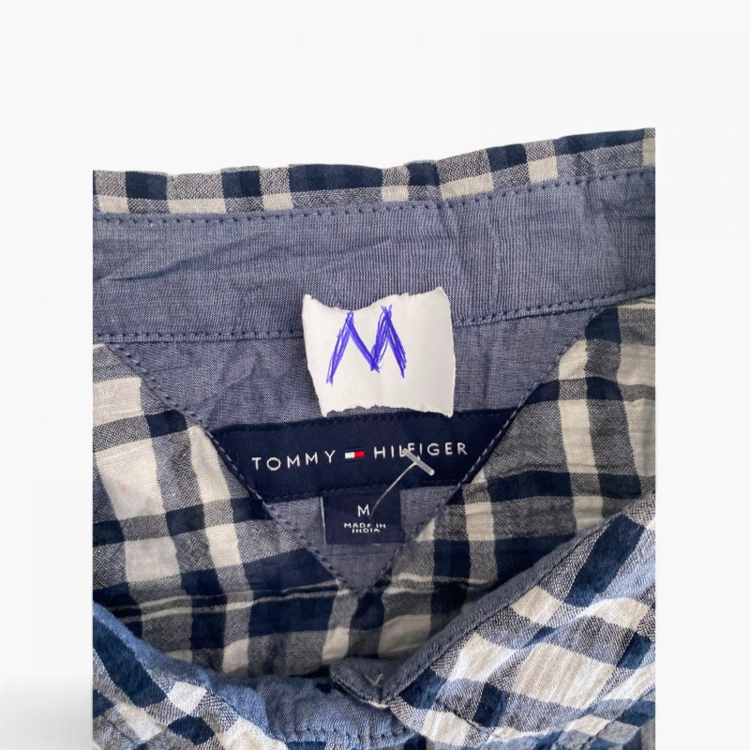 Tommy Hilfiger Light Blue Dotted Shirt — M / Pre-Owned