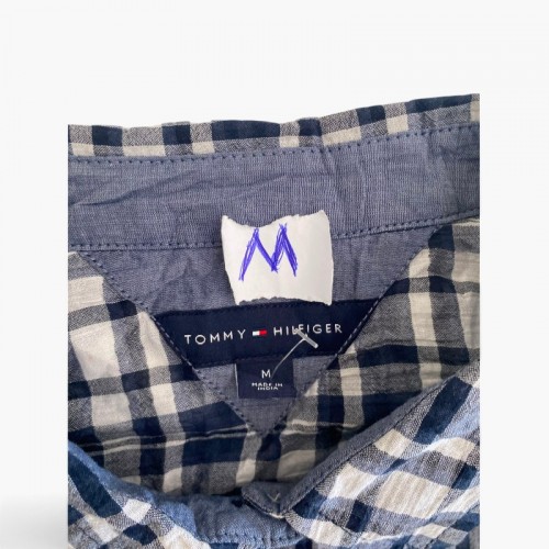 Tommy Hilfiger Light Blue Dotted Shirt — M / Pre-Owned