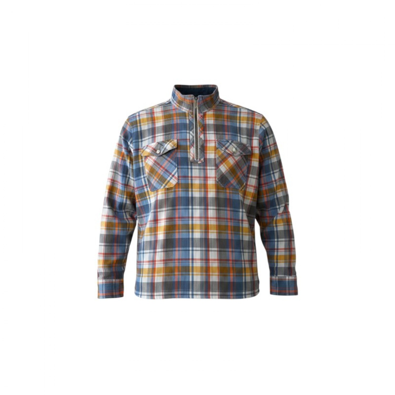 Tommy Hilfiger Multicolor Plaid Quarter-Zip Shirt — XL / Pre-Owned