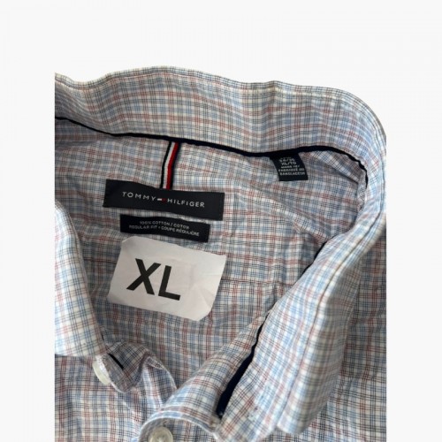 Tommy Hilfiger Fine Check Regular Fit Shirt — XL / Pre-Owned