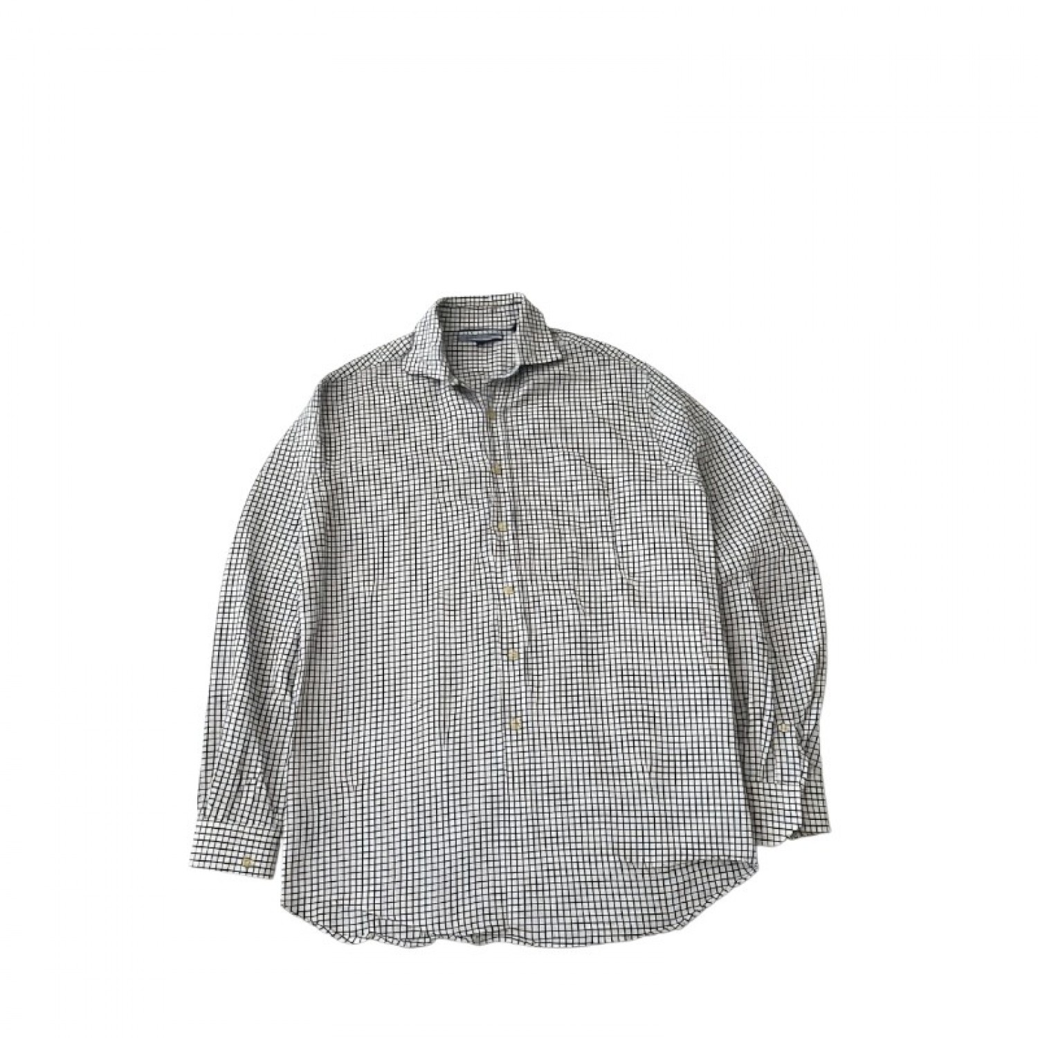Tommy Hilfiger White Multicolor Check Shirt — M / Pre-Owned
