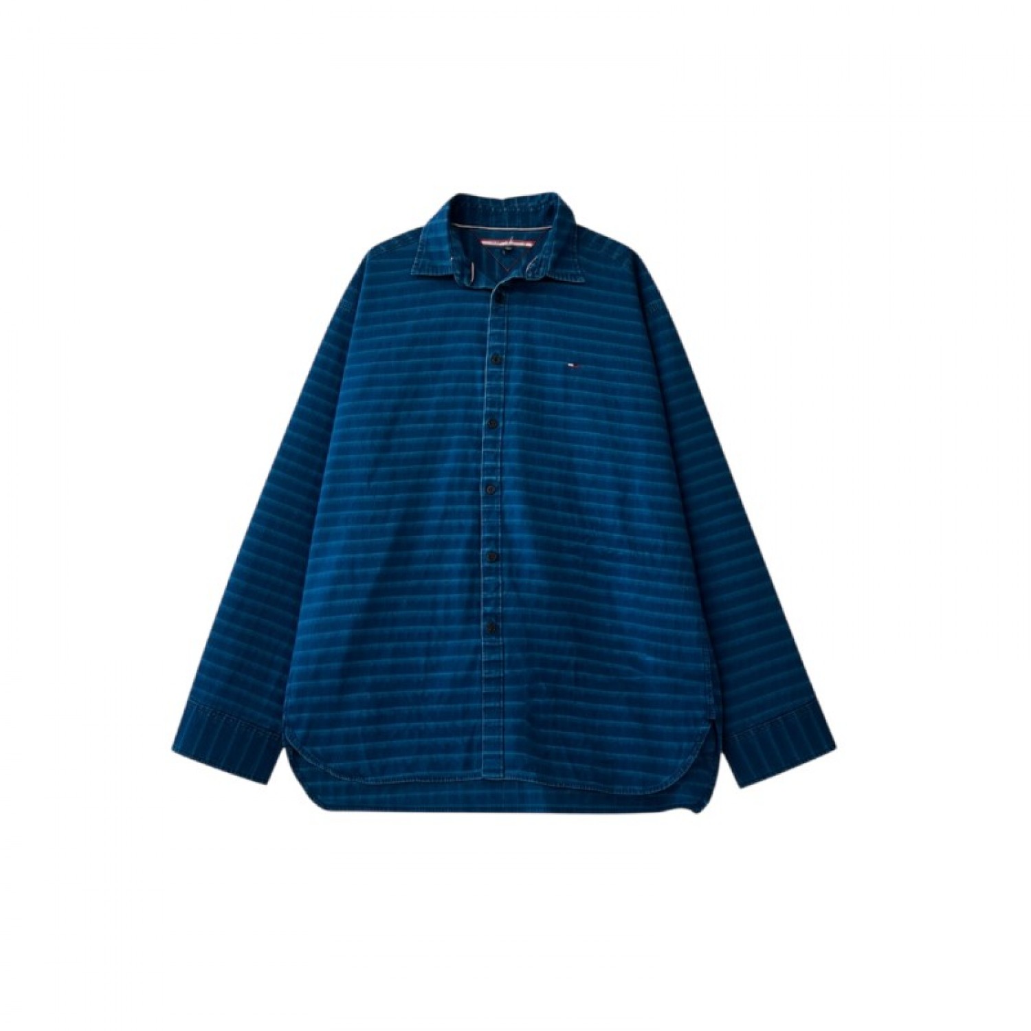 Tommy Hilfiger Navy Micro-Print Regular Fit Shirt — XL / Pre-Owned