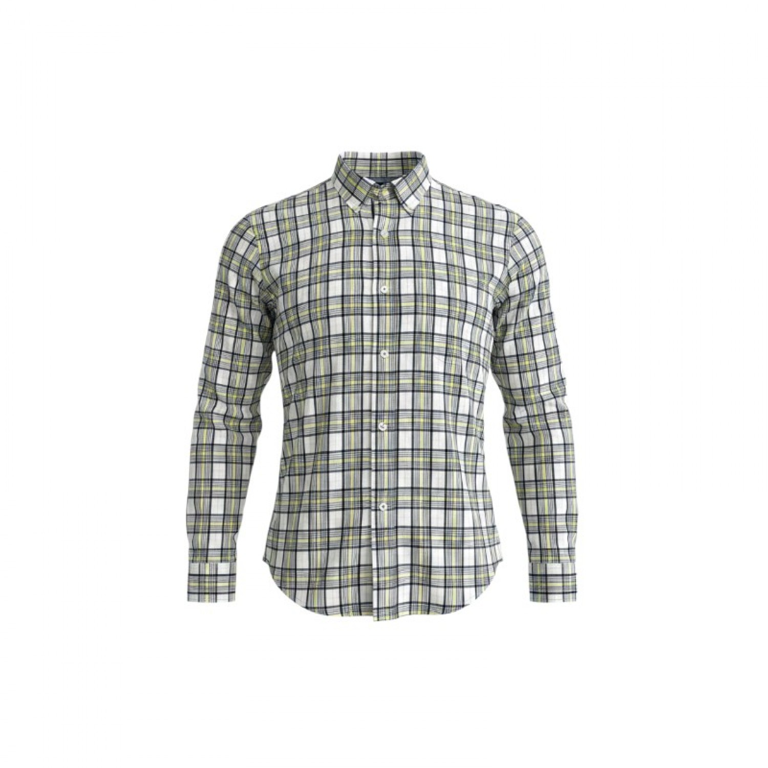 Tommy Hilfiger Green Yellow Plaid Shirt — L / Pre-Owned