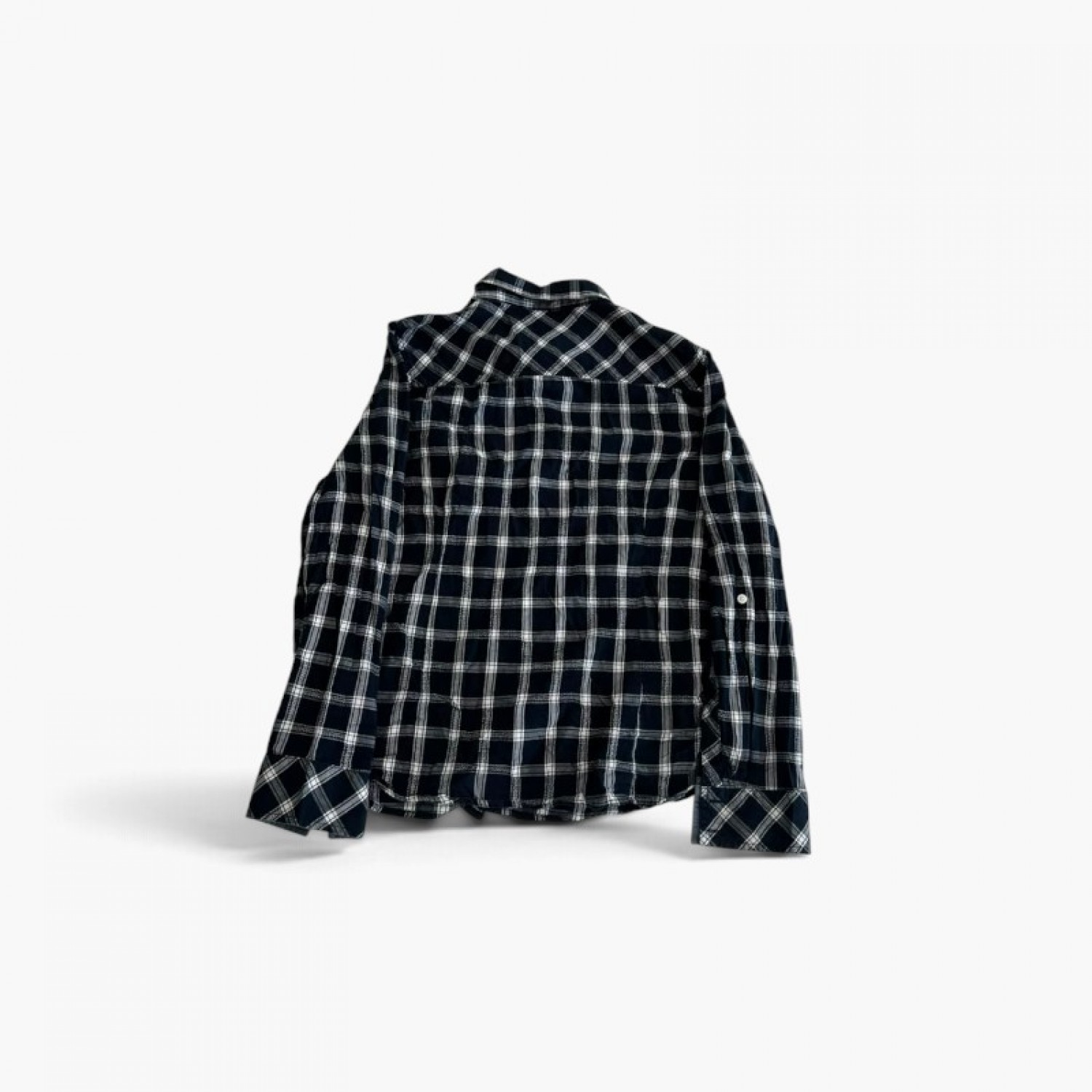 Tommy Hilfiger Black & White Plaid Shirt — M / Pre-Owned
