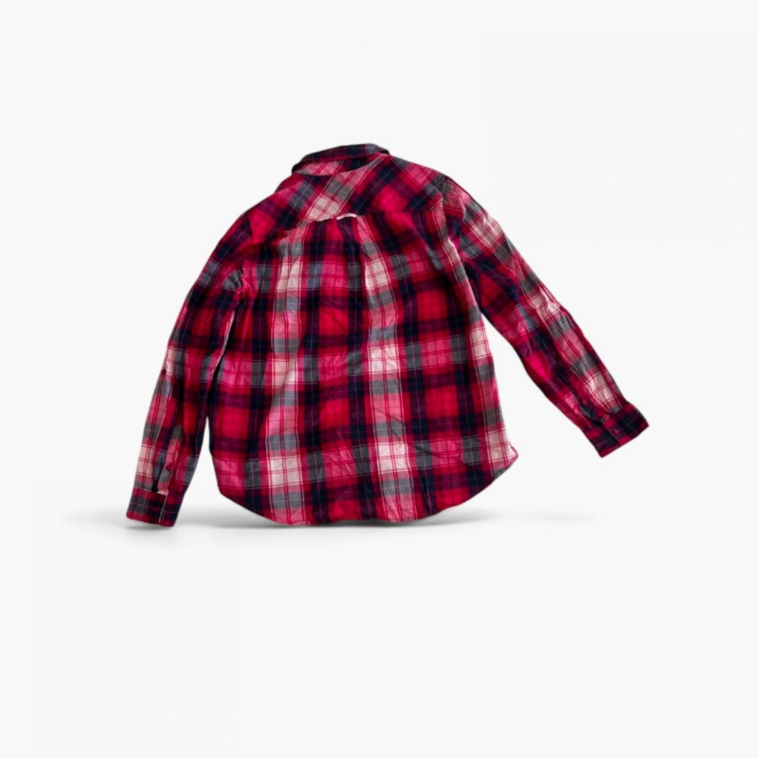 Tommy Hilfiger Red Plaid Relaxed Fit Shirt — M / Pre-Owned