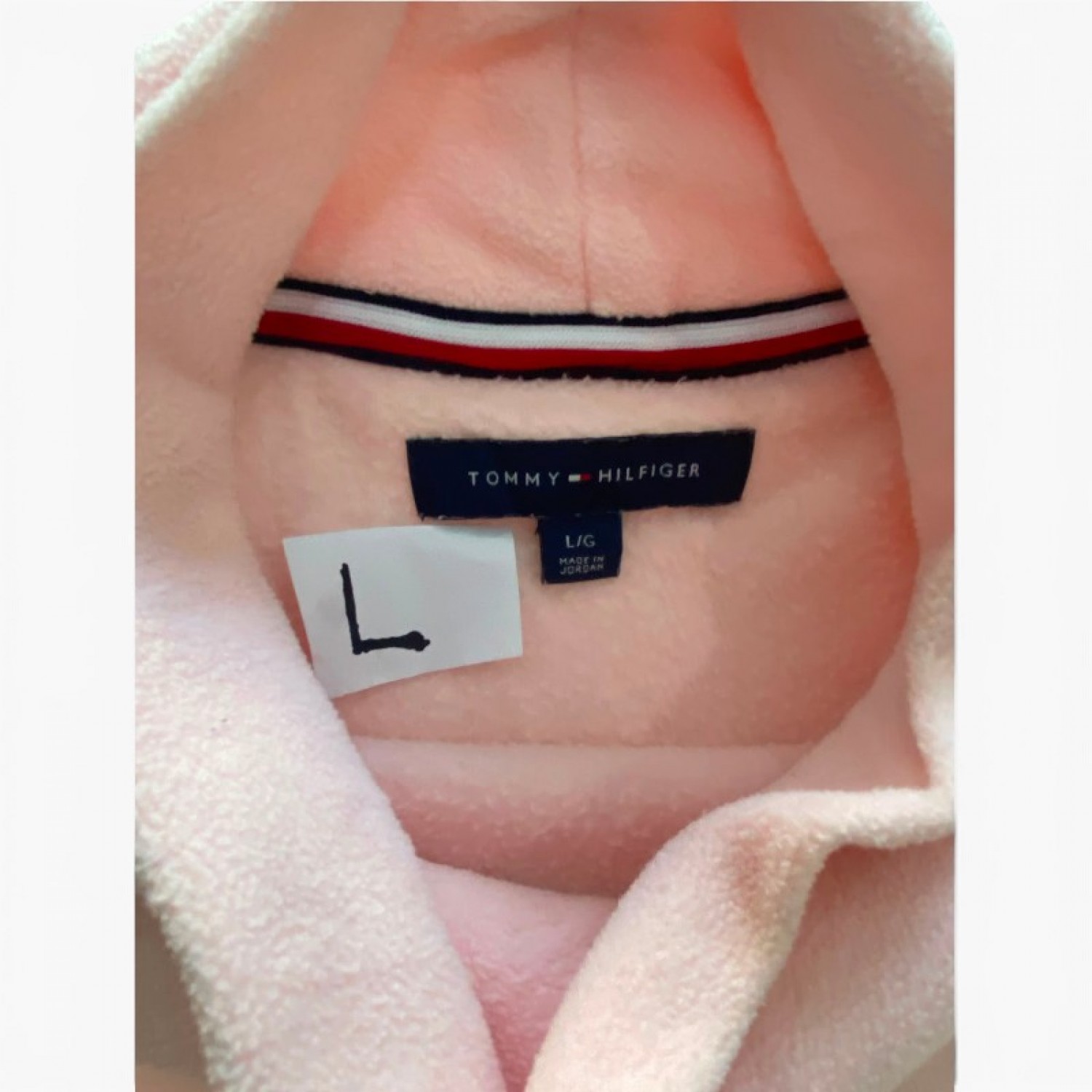 Tommy Hilfiger Pink Fleece Jacket — L / Pre-Owned
