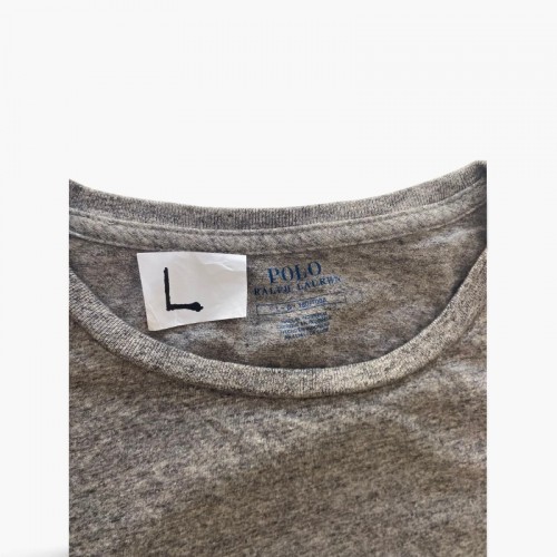 Polo Ralph Lauren Grey Long-Sleeve Crewneck — L / Pre-Owned