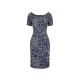 Tommy Hilfiger Navy Floral Print Dress — M / Pre-Owned