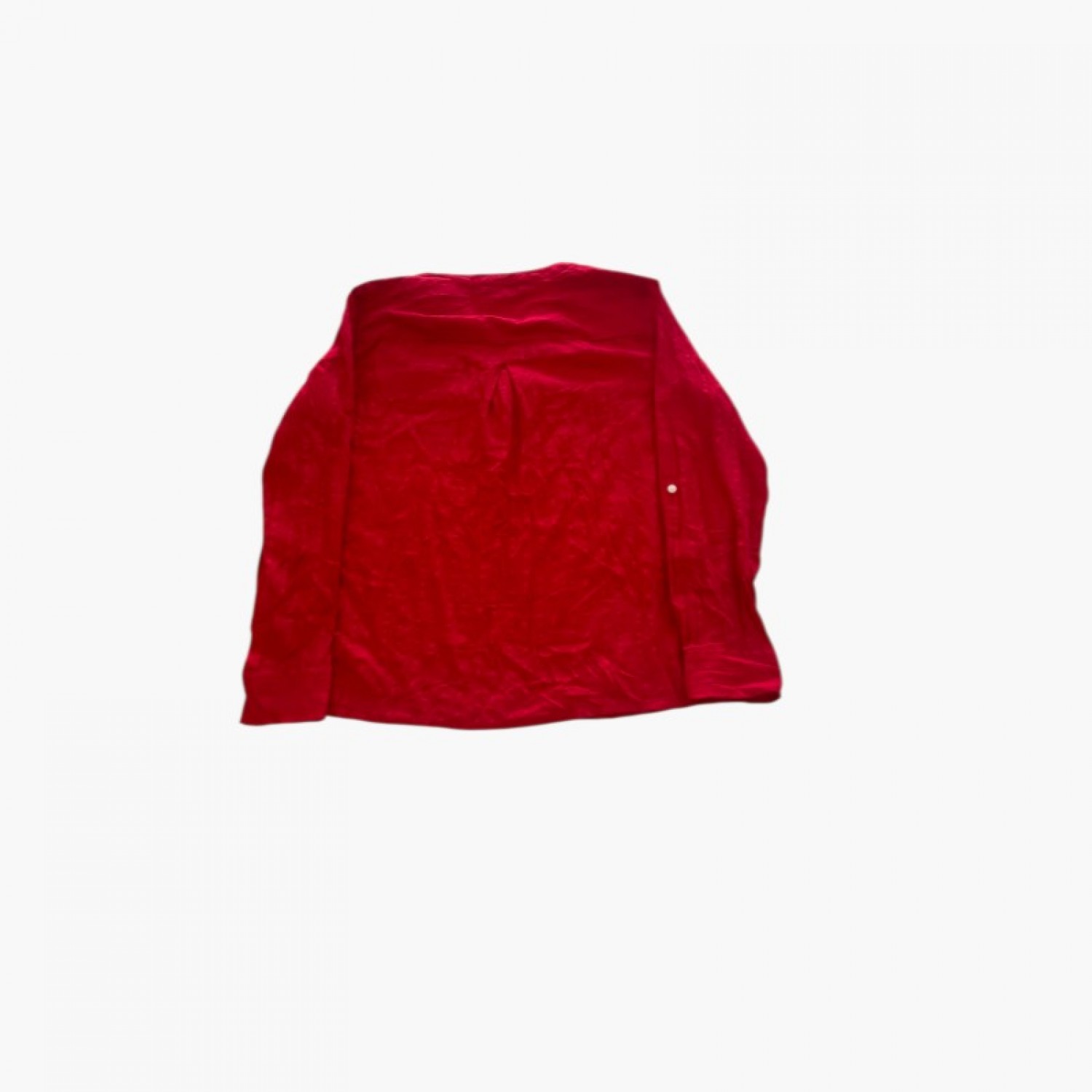 Tommy Hilfiger Red Long-Sleeve Blouse — M / Pre-Owned