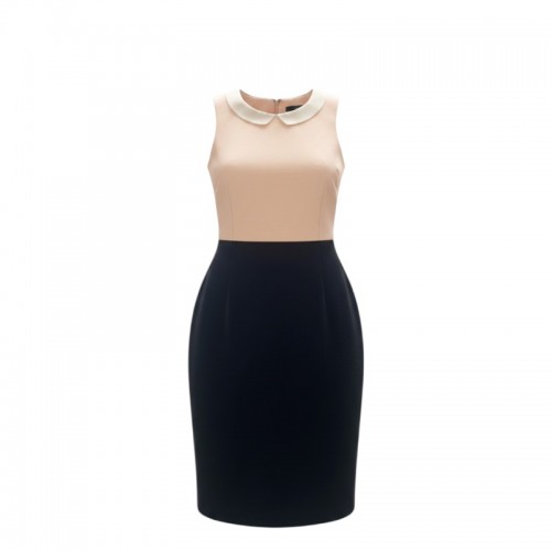 Tommy Hilfiger Blush Pink & Navy Sleeveless Dress — M / Pre-Owned