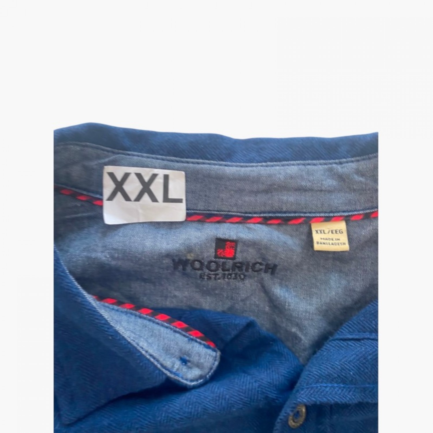Woolrich Blue Utility Long-Sleeve Shirt — XXL / Pre-Owned