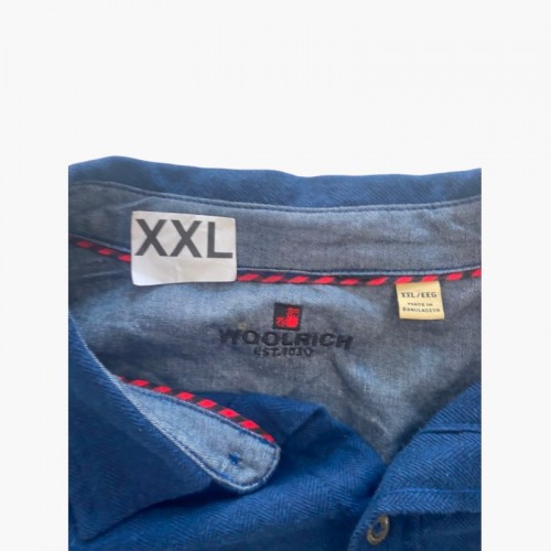 Woolrich Blue Utility Long-Sleeve Shirt — XXL / Pre-Owned