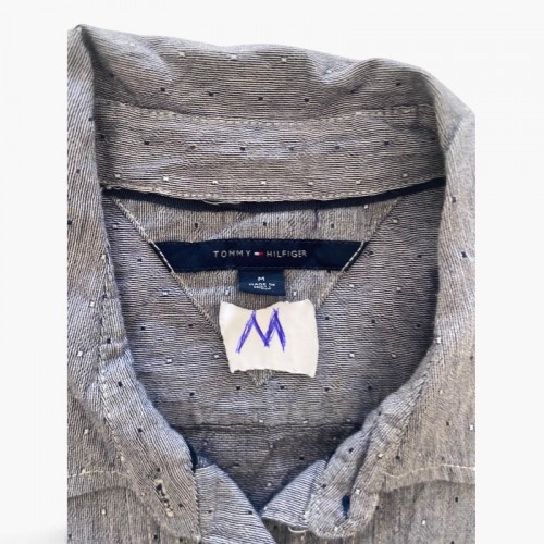Tommy Hilfiger Grey Button-Up Shirt — Size M / Pre-Owned