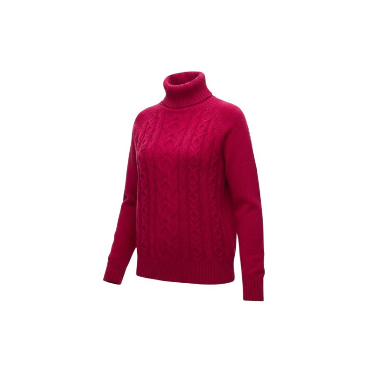 Tommy Hilfiger Red Cable-Knit Turtleneck Sweater — Size L / Pre-Owned
