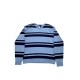 Tommy Hilfiger Light Blue & Navy Striped V-Neck Sweater / Pre-Owned
