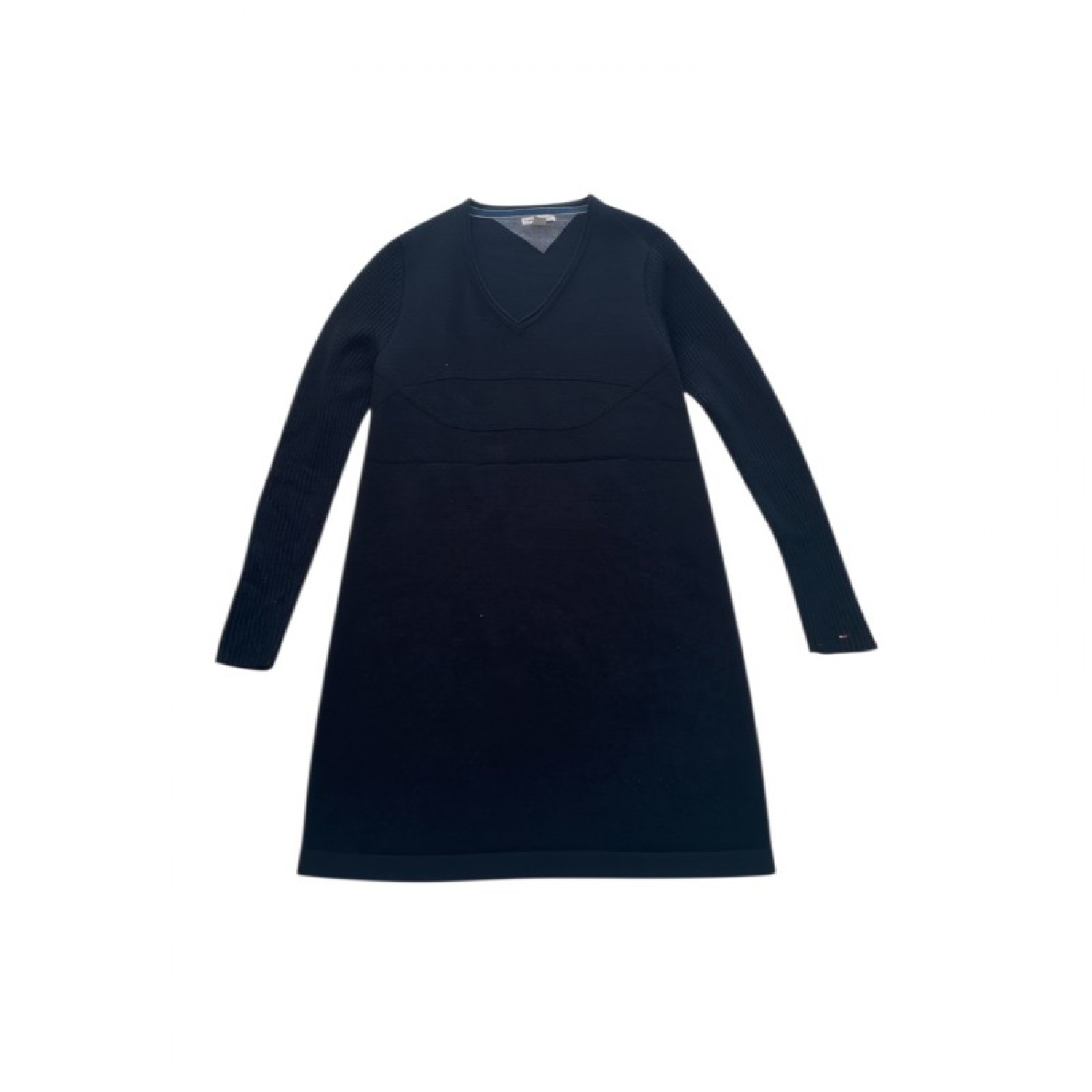 Tommy Hilfiger Denim Navy V-Neck Knit — Size L / Pre-Owned