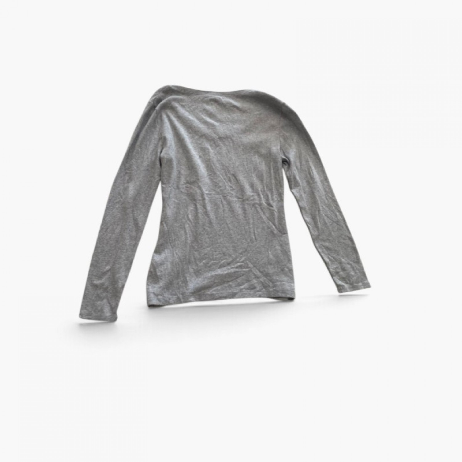 Tommy Hilfiger Grey Long-Sleeve Top — Size L / Pre-Owned