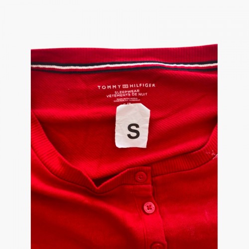 Tommy Hilfiger Red Henley Sleepwear Top — Size S / Pre-Owned