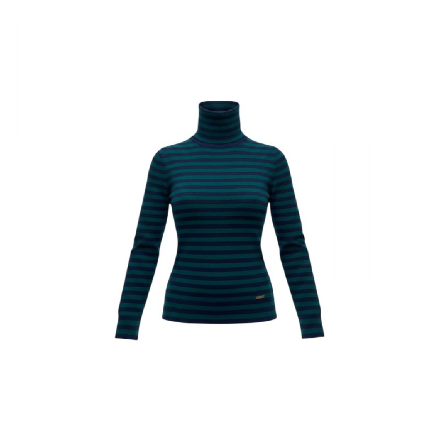 Tommy Hilfiger Green & Navy Striped Turtleneck — Size S / Pre-Owned